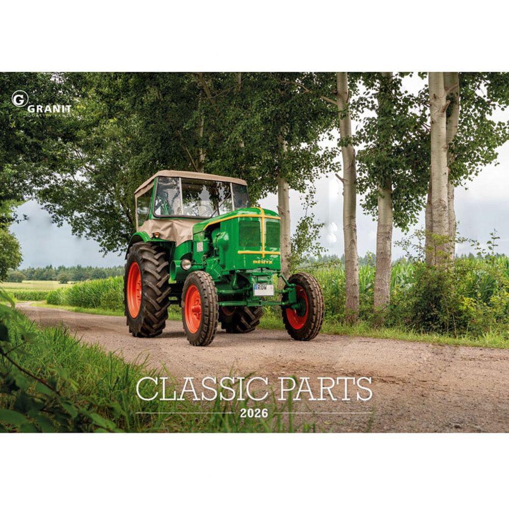GRANIT Classic Parts Kalender 2026 Oldtimer Traktor Trecker Wandkalender 42x36cm